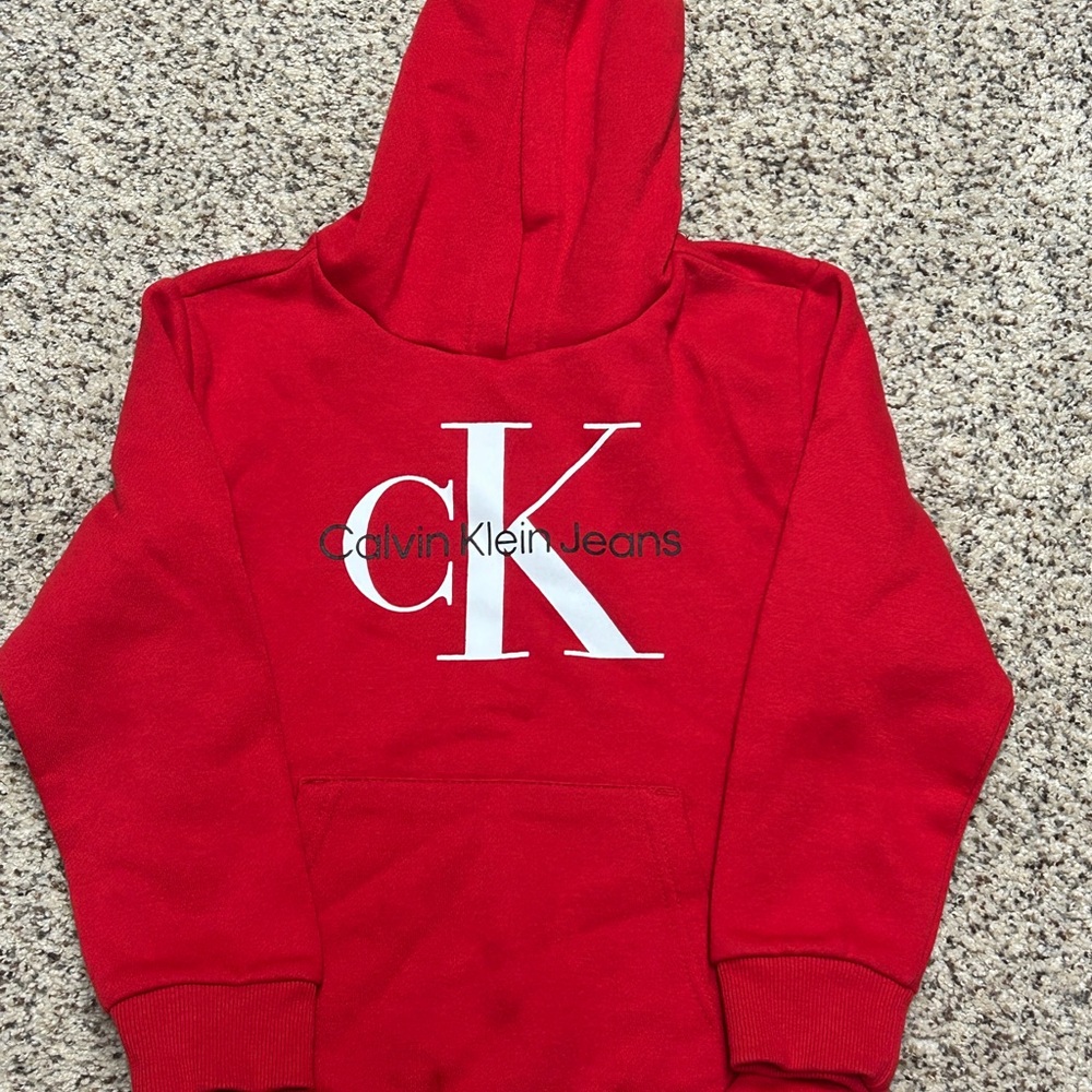 Calvin Klein Jeans Kids Red Hoodie